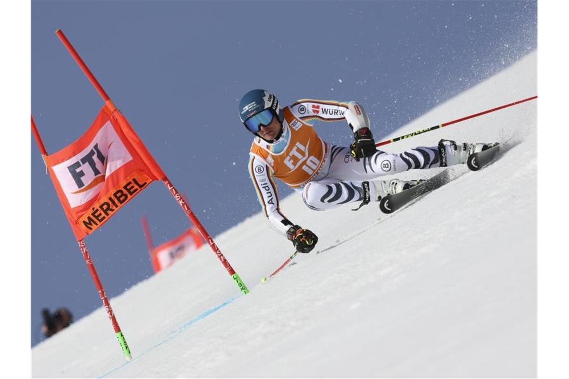 Schmid 18. zum Riesenslalom-Abschluss Alexander Schmid fuhr beim Riesenslalom in Courchevel auf den 18. Rang. Foto: Marco Trovati/AP/dpa