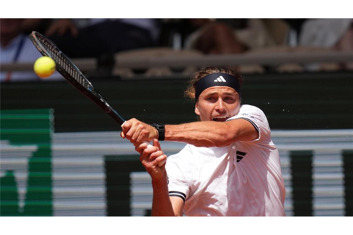 Alexander Zverev bekam es bei den French Open mit einem Lokalmatadoren zu tun.