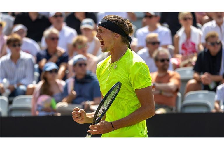 Alexander Zverev bekommt es im Finale in Stuttgart mit Taylor Fritz zu tun.