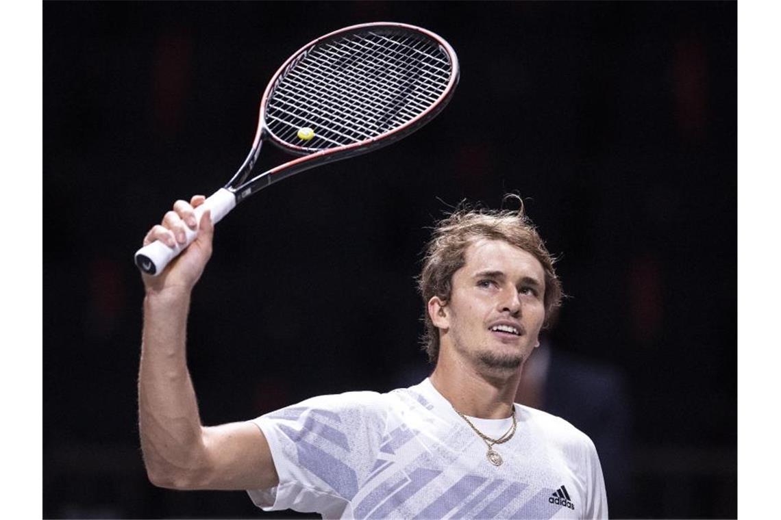 Alexander Zverev denkt derzeit nicht über eine Absage seiner Teilnahme bei den ATP Finals nach. Foto: Marius Becker/dpa