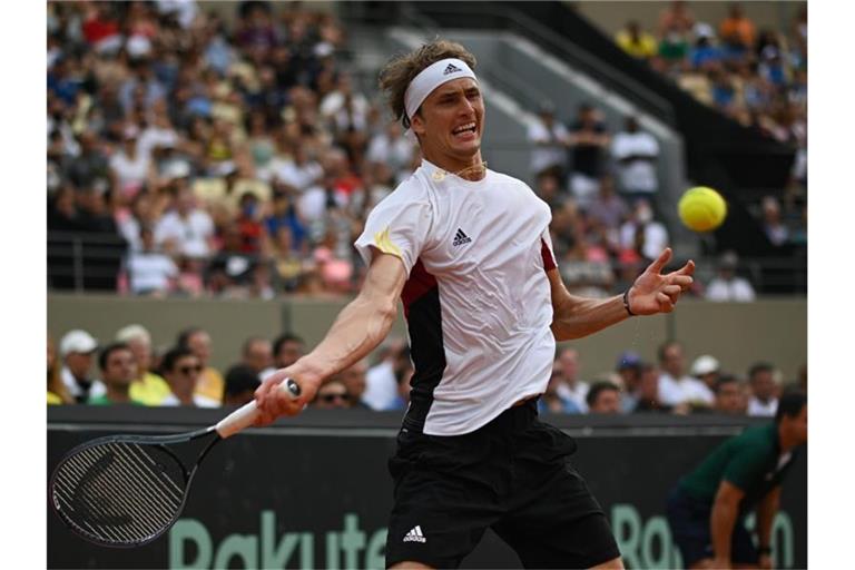 Alexander Zverev gewann gegen Thiago Seyboth Wild glatt in zwei Sätzen. Foto: Andre Borges/dpa