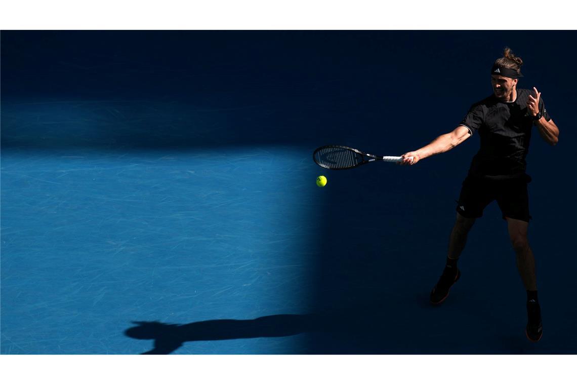 Alexander Zverev hat bei den Australian Open souverän das Viertelfinale erreicht.