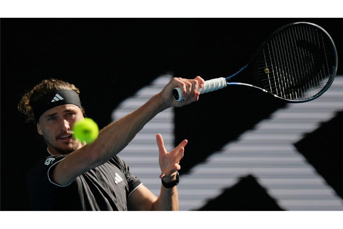 Alexander Zverev hat bei den Australian Open souverän das Viertelfinale erreicht.