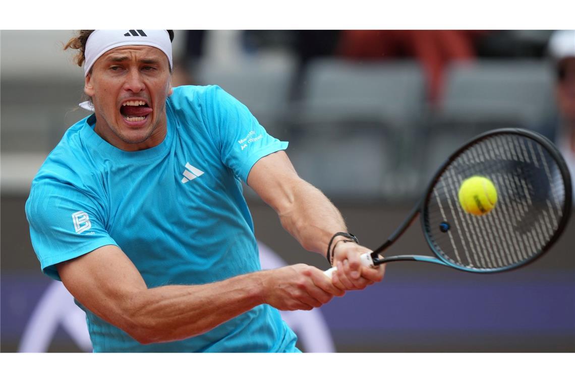 Alexander Zverev hat die dritte Runde des Turniers in Rom erreicht.