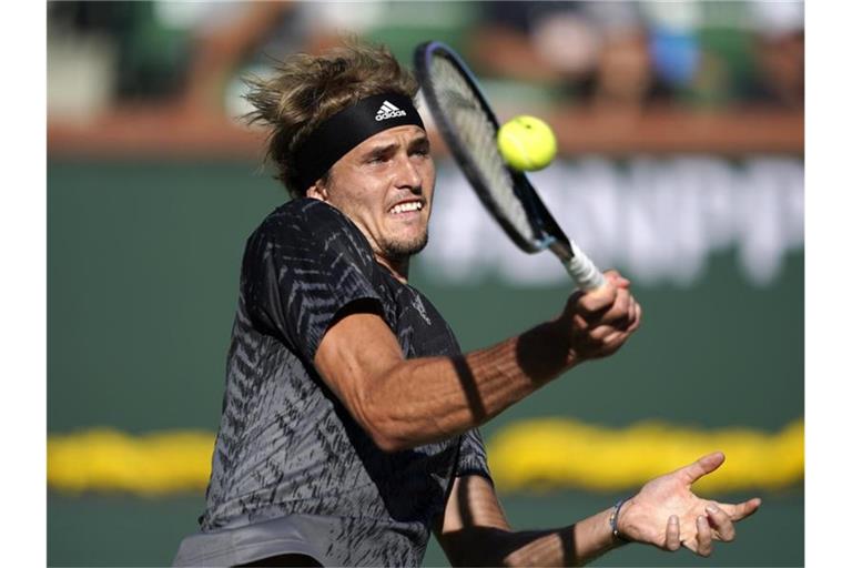 Alexander Zverev in Aktion. Foto: Mark J. Terrill/AP/dpa