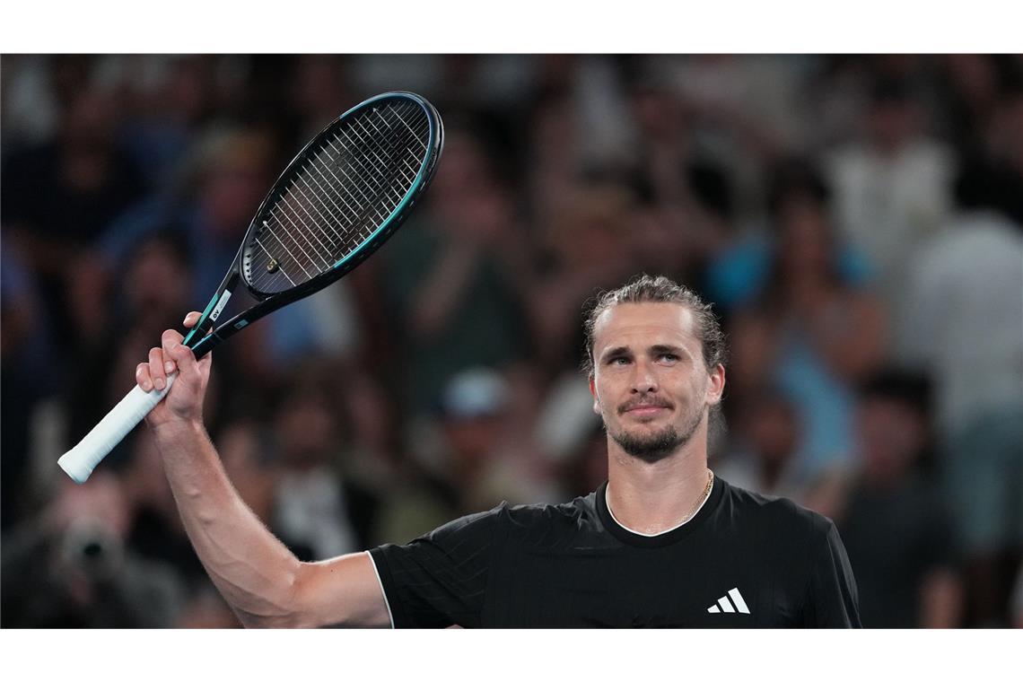 Alexander Zverev ist bei den Australian Open ins Achtelfinale eingezogen.