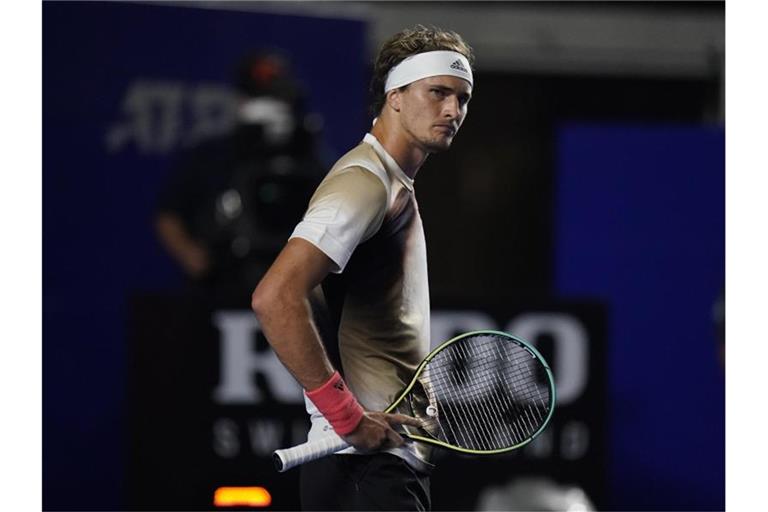 Alexander Zverev ist beim ATP-Turnier in Mexiko disqualifiziert worden. Foto: Eduardo Verdugo/AP/dpa