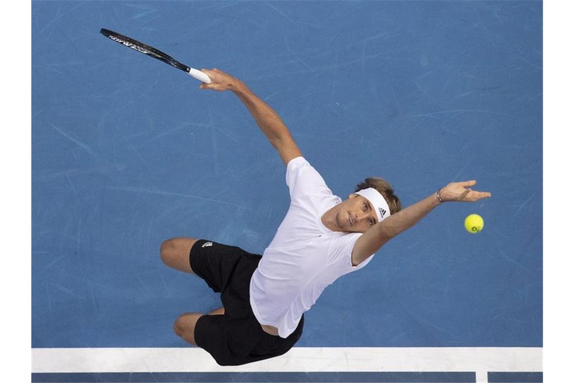 Alexander Zverev konnte das Spiel gegen den Kanadier Felix Auger-Aliassime nicht gewinnen. Foto: Steve Christo/AP/dpa