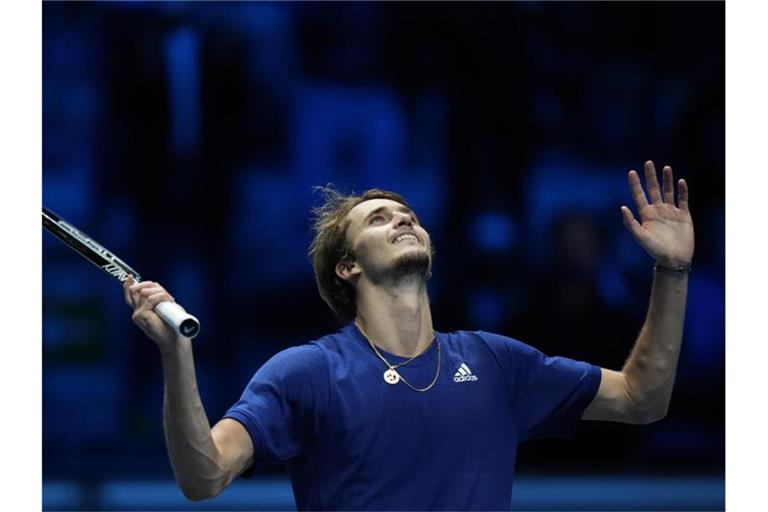 Alexander Zverev konnte seinen Coup von den Sommerspielen Tokio wiederholen. Foto: Luca Bruno/AP/dpa