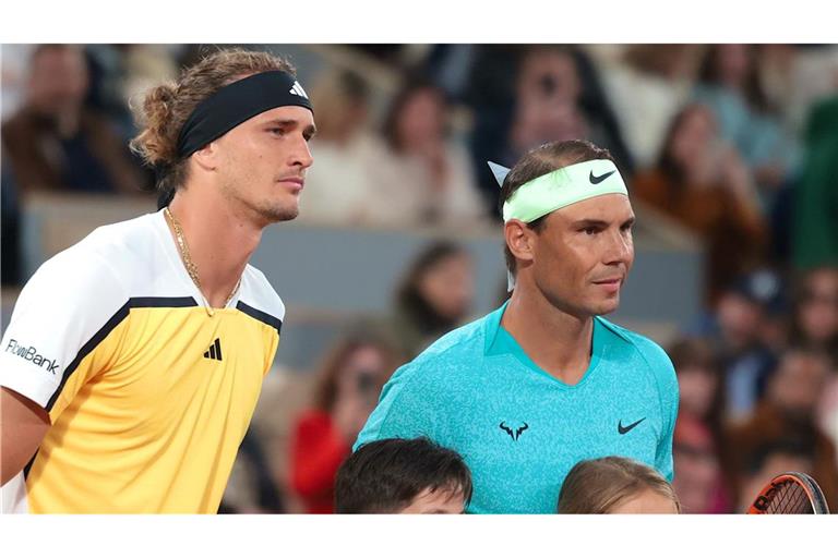 Alexander Zverev (l) trainierte zuletzt in der Nadal-Akademie auf Mallorca.