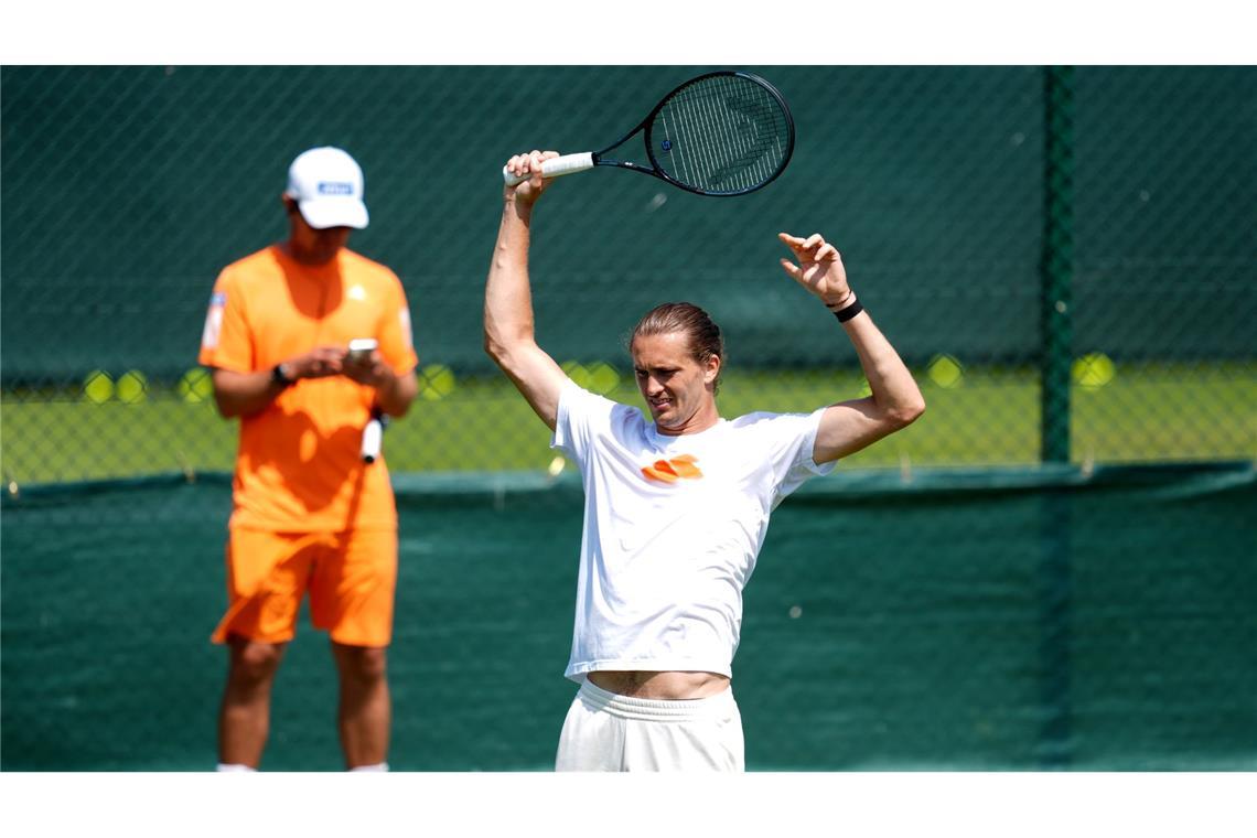 Alexander Zverev möchte endlich auch in Wimbledon weit kommen.