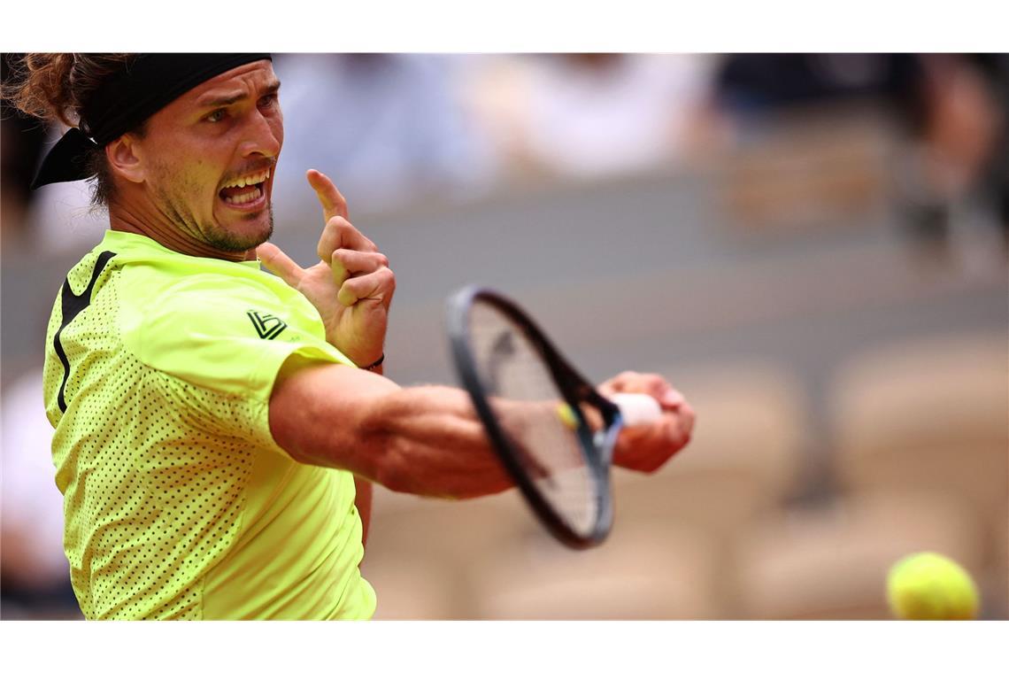 Nach Glanzleistung im Achetlfinale: Zverev setzt Zeichen Alexander Zverev steht bei den French Open im Achtelfinale.