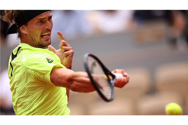 Alexander Zverev steht bei den French Open im Achtelfinale.