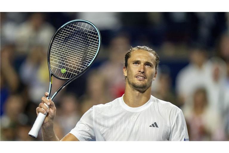 Alexander Zverev steht im Viertelfinale der Tennis-Masters in Toronto (Archivbild).
