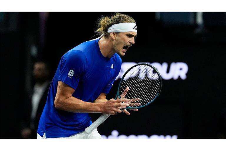 Alexander Zverev verzweifelte am zweiten Tag beim Laver Cup am Australier Alex de Minaur.