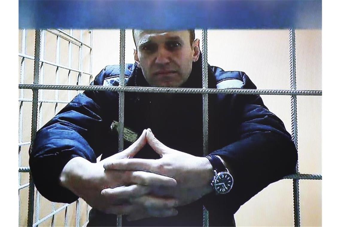 Nawalny auf umstrittene „Extremisten“-Liste gesetzt Alexej Nawalny ist in einem Straflager etwa 100 Kilometer östlich von Moskau inhaftiert. Foto: Evgeny Feldman/Meduza/AP/dpa