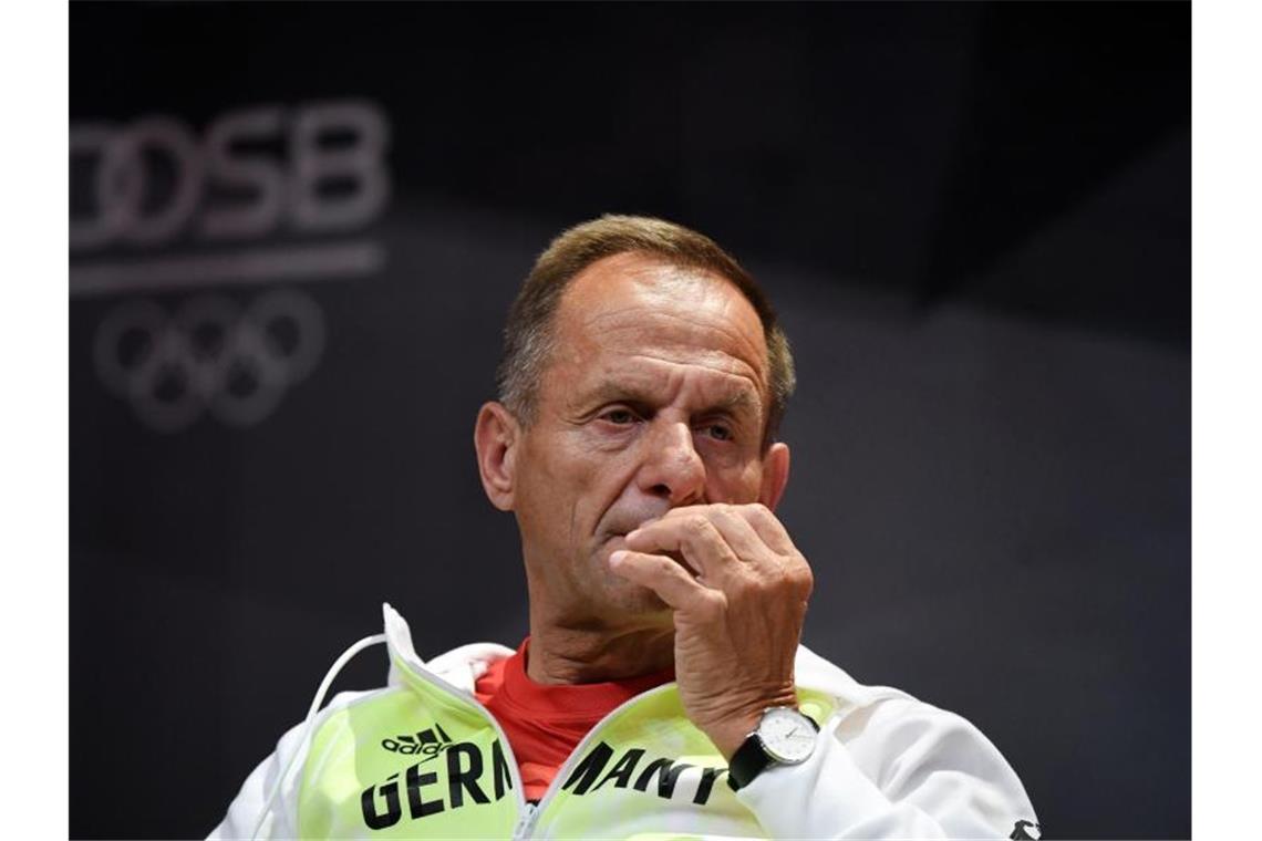 Nachfolger für DOSB-Chef Hörmann gesucht Alfons Hörmann wird sein Amt als Präsident des Deutschen Olympischen Sportbundes (DOSB) aufgeben. Foto: Ina Fassbender/AFP Pool/dpa
