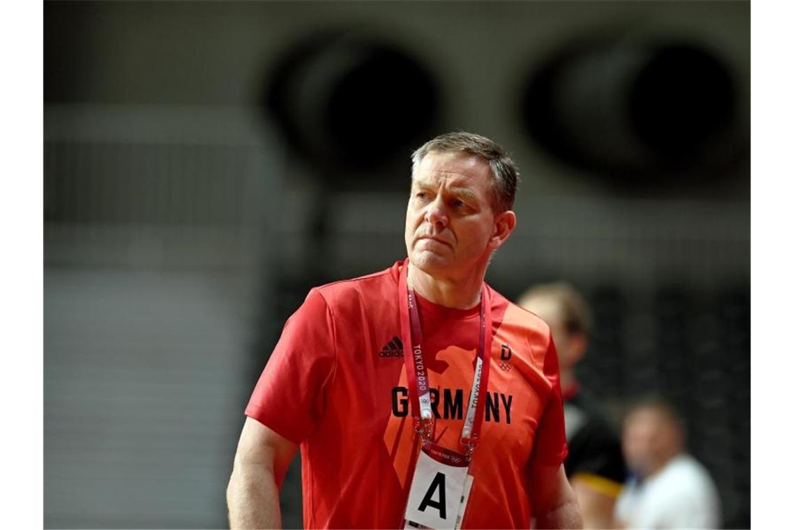 Alfred Gislason ist der Trainer der deutschen Handballer. Foto: Swen Pförtner/dpa