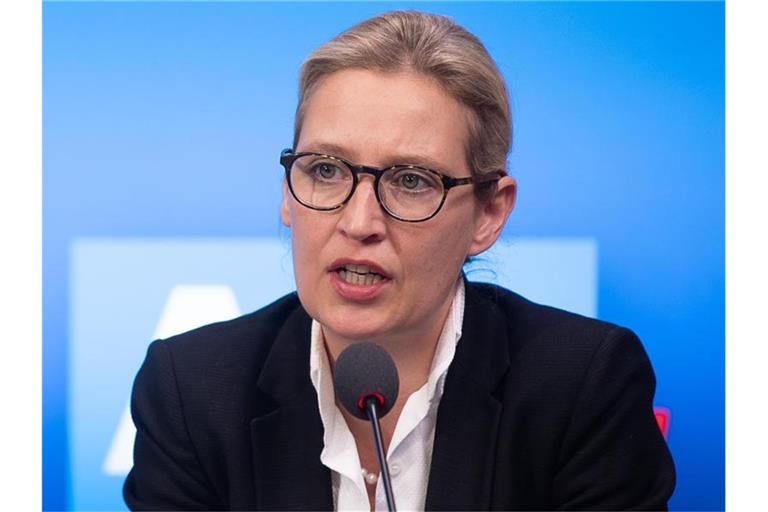 Alice Weidel (AfD) bei einer Veranstaltung. Foto: Sebastian Gollnow/dpa/Archivbild