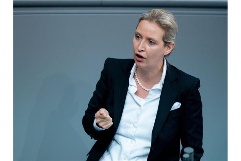 Alice Weidel, Fraktionsvorsitzende der AfD. Foto: Kay Nietfeld/dpa/Archivbild