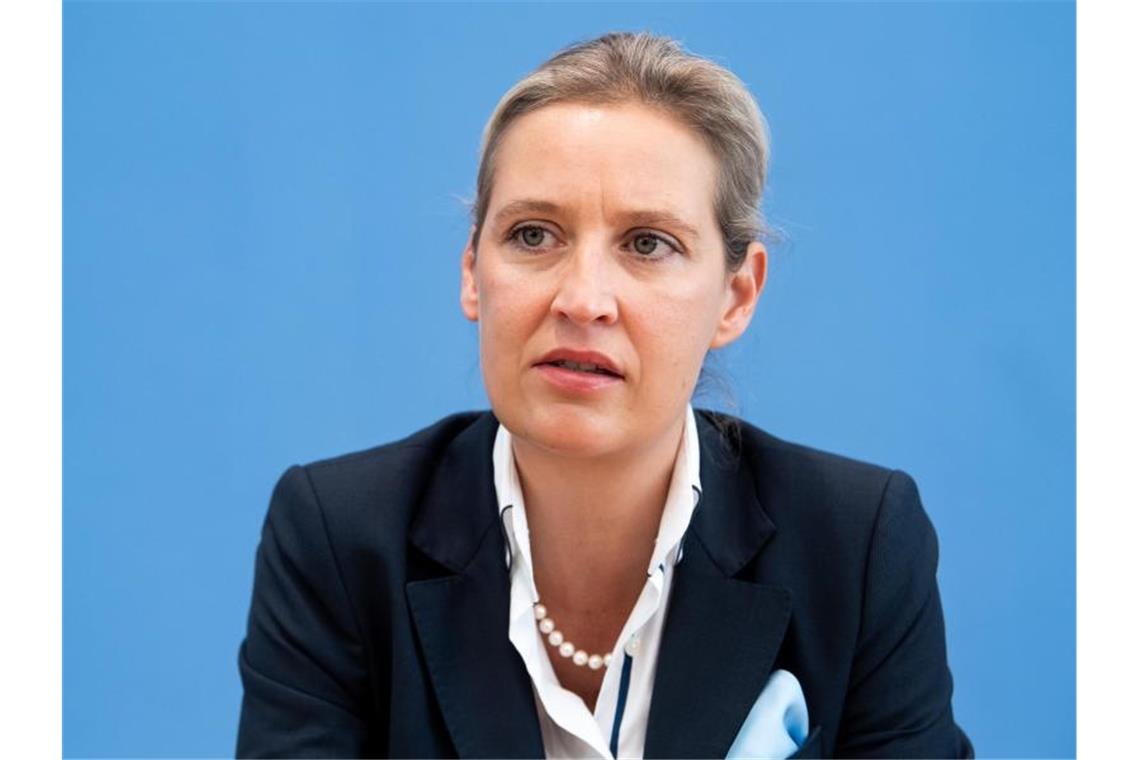 Weidel verurteilt Angriff - und kritisiert den Westen Alice Weidel ist Vorsitzende der AfD-Bundestagsfraktion. Foto: Bernd von Jutrczenka/dpa