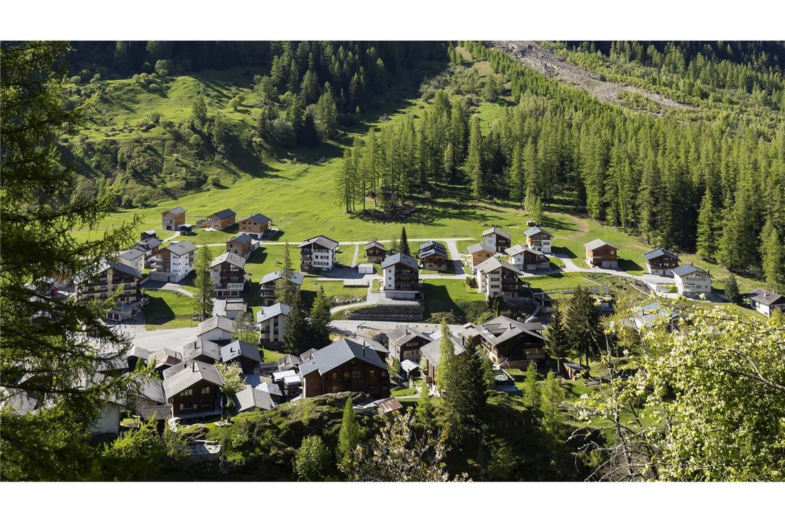 Felssturz droht: 300 Leute in der Schweiz evakuiert Alle 300 Bewohner mussten ihre Häuser verlassen.