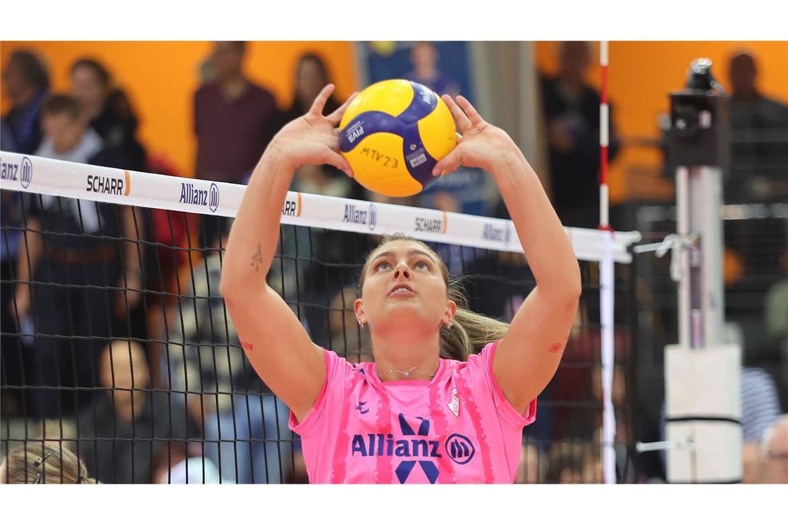 Alles im Griff: Stuttgarts Zuspielerin Melanie Shaffmaster