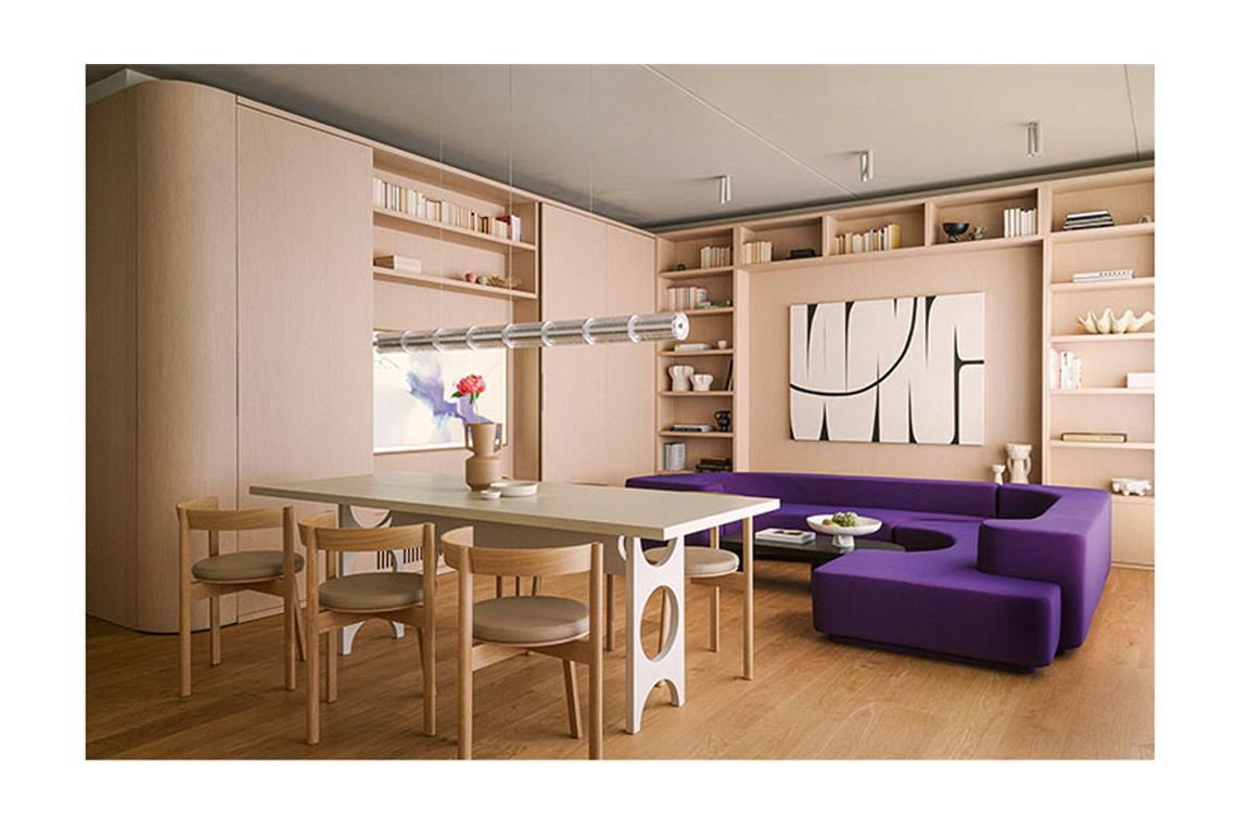 Als Newcomer ausgezeichnet wurden Takk Studio x Iwetta Ullenboom, Berlin, für das Projekt „Neubauwohnung“.