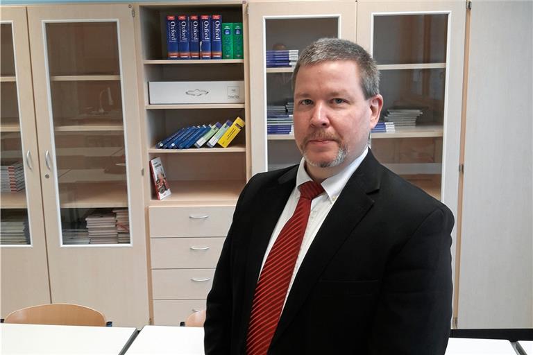 Als Vorsitzender des Gesamtelternbeirats kämpft Torsten Früh für gute Lernbedingungen am Gymnasium in der Taus (Foto) und allen anderen Backnanger Schulen.Foto: U. Weisshaar