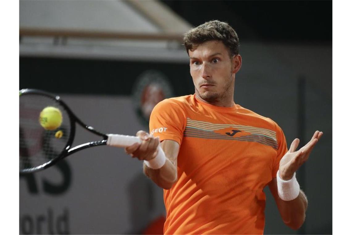 Siegemunds Premiere und Altmaiers Achtelfinal-Aus Altmaier-Bezwinger Pablo Carreno-Busta trifft im French Open-Viertelfinale auf den Weltranglisten-Ersten Novak Djokovic. Foto: Alessandra Tarantino/AP/dpa