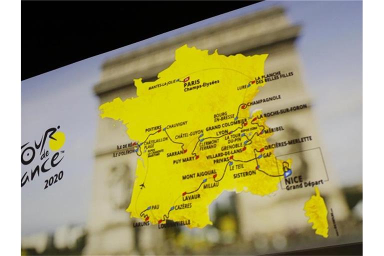 Am 29. August soll die Tour de France 2020 in Nizza starten. Foto: Thibault Camus/AP/dpa