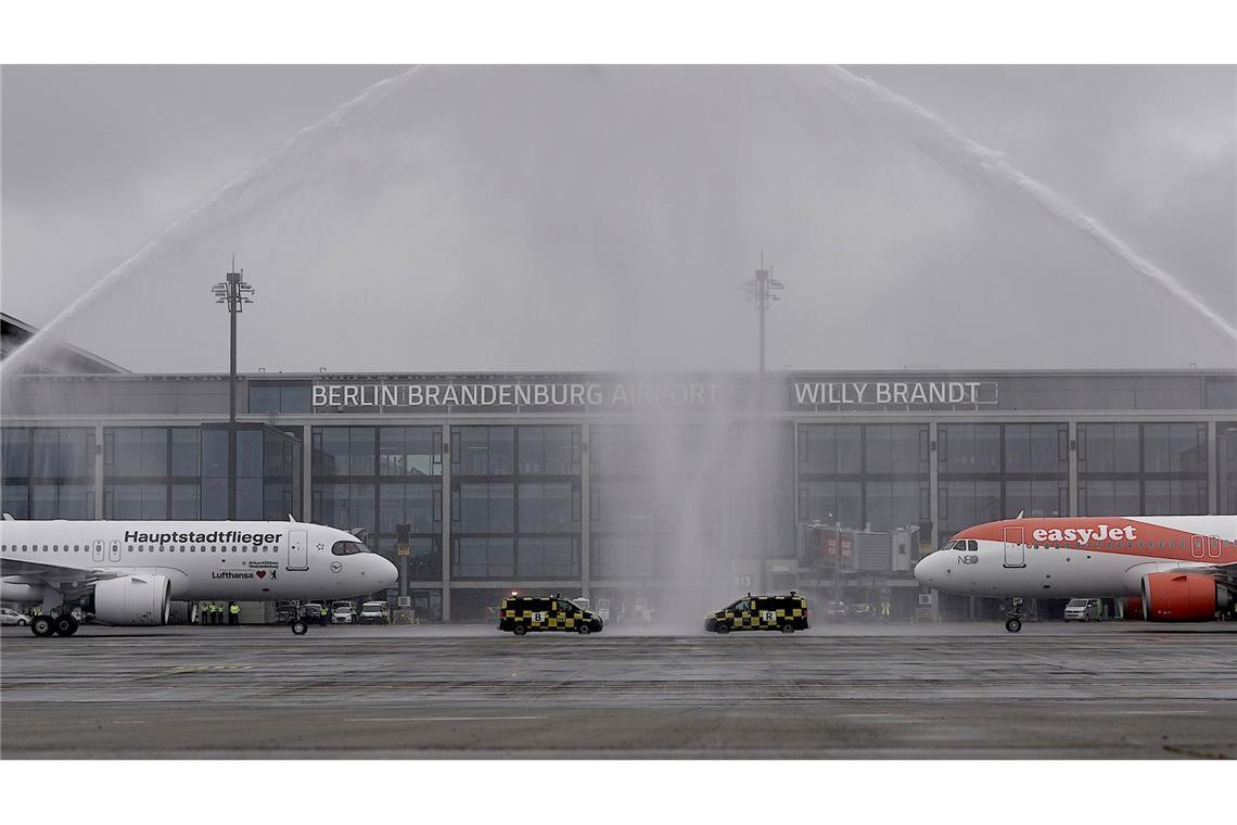 Am 31. Oktober 2020 landeten die ersten Flugzeuge am Hauptstadtflughafen BER. (Archivbild)