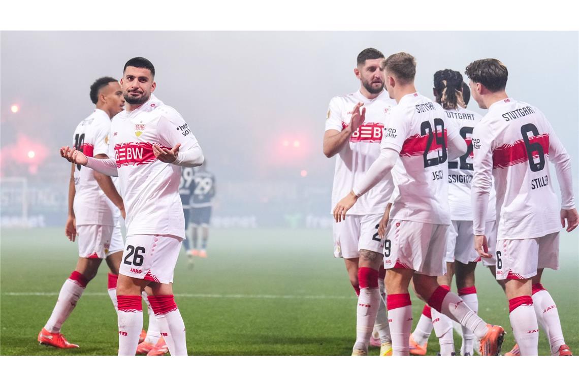 Am Ende half dem VfL alles nichts – der VfB Stuttgart setzte sich mit 2:0 durch und zieht eine Runde weiter.