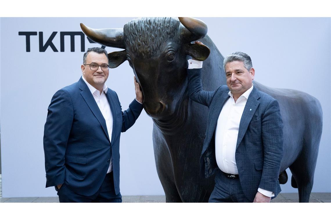 Am ersten Tag des Börsenhandels ging es für die TKMS-Aktie aufwärts.