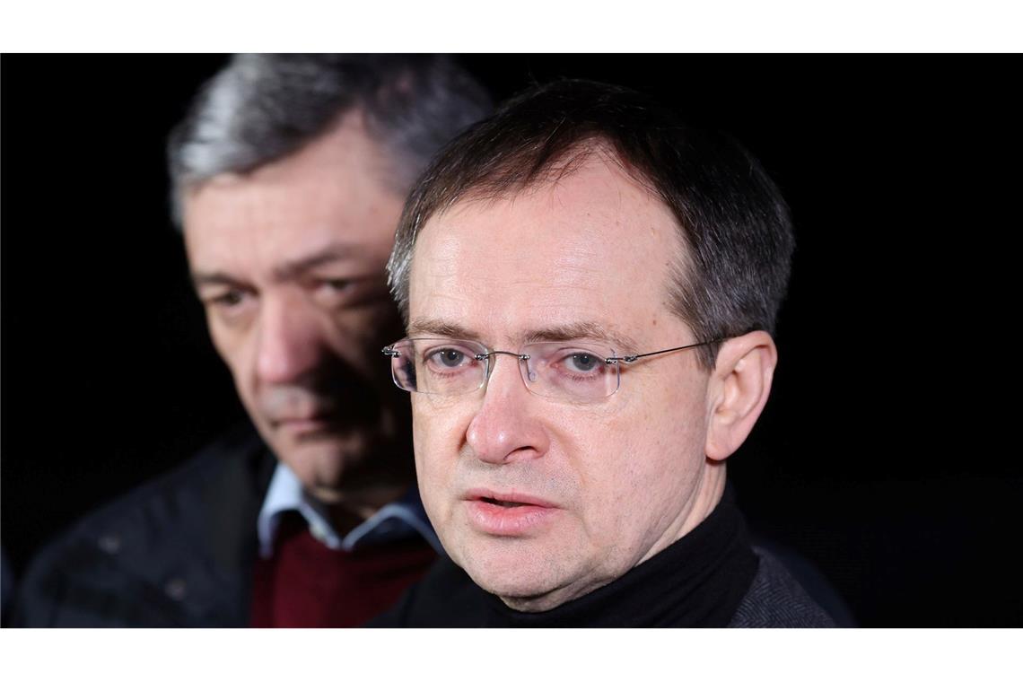 Türkei: Ukraine-Verhandlungen beginnen am Freitag Am Kopf der russischen Delegation steht Putin-Berater Wladimir Medinski