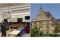 Am Landgericht Tübingen (links) fand der Berufungsprozess gegen einen ehemaligen Therapeuten der Tübinger Psychiatrie statt.