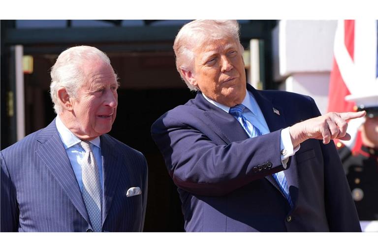 Am Montag empfing US-Präsident Donald Trump den britischen König in Washington.