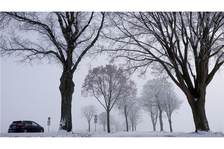 Am Montag gibt es Unwetterwarnungen vor Glätte.