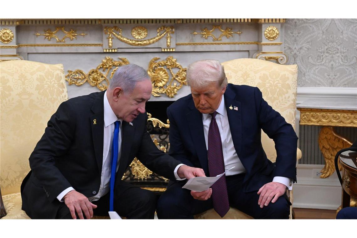 Am Montag hatte Trump den Friedensplan vorgestellt.