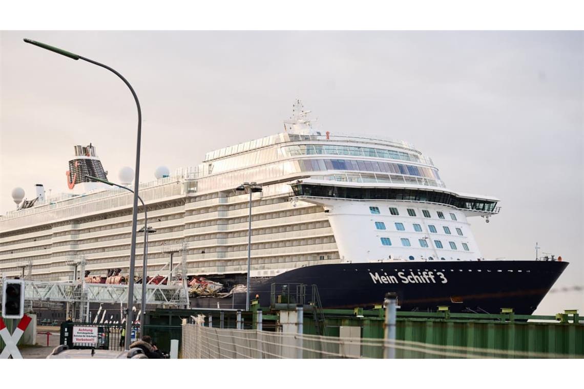 Am Morgen ankert die «Mein Schiff 3» wieder am Kreuzfahrterminal.