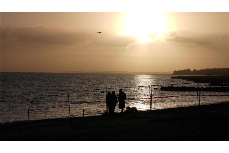 Am Morgen gab es von dem Buckelwal an der Küste vor Timmendorfer Strand zunächst keine Spur.
