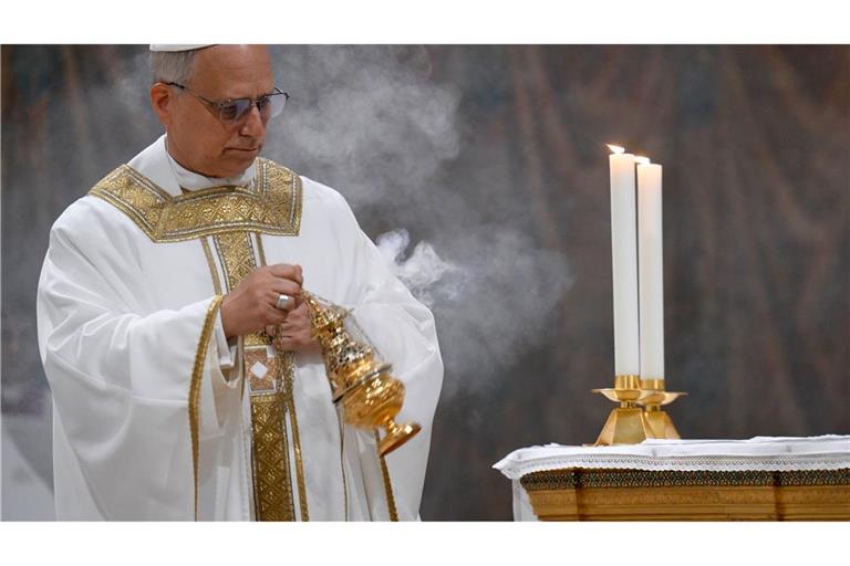 Am Morgen nach seiner Wahl zelebrierte der neue Papst eine Messe in der Sixtinischen Kapelle.