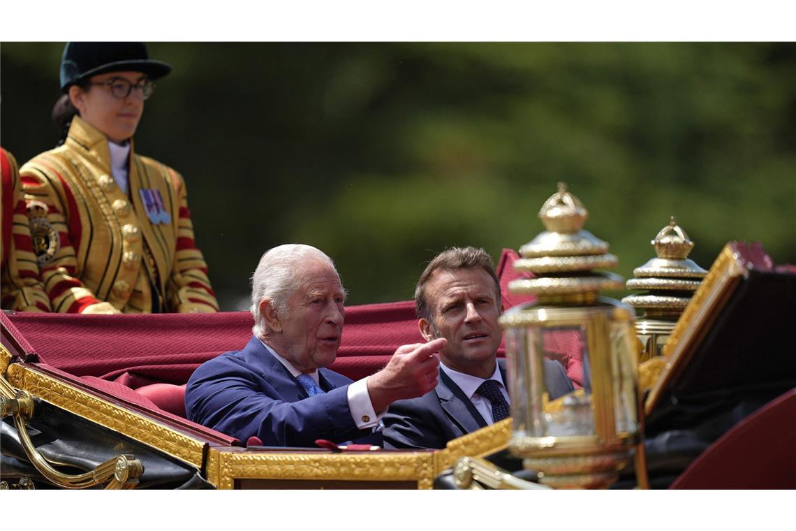 Charmant oder frech? Macron zwinkert Prinzessin Kate zu