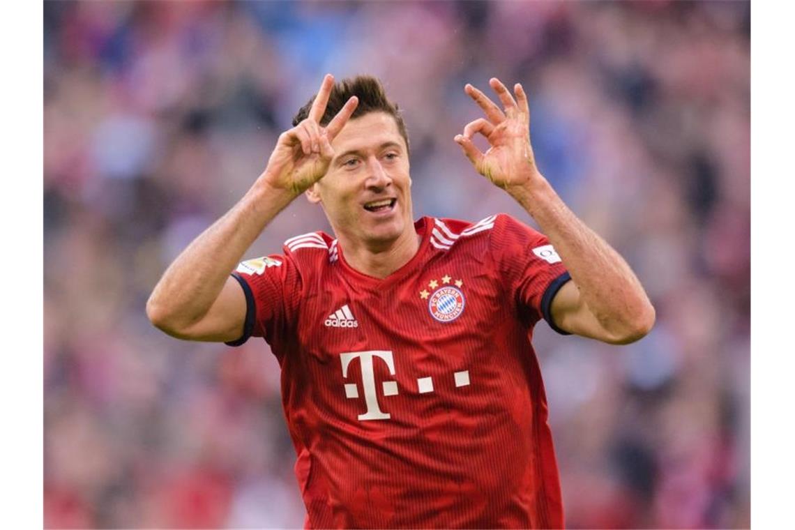 Darüber spricht die Liga: Angstgegner und Abschiede Am Samstag gegen die Mainzer werden wieder Tore von ihm erwartet: Robert Lewandowski vom FC Bayern. Foto: Matthias Balk