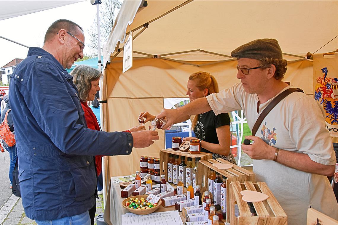 Am Sonntag findet in Fichtenberg der Naturparkmarkt statt. Archivfoto: Tobias Sellmaier