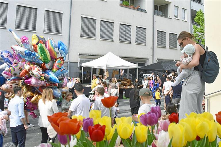 Am Sonntag ist wieder Tulpenfrühling in der Backnanger Innenstadt. Archivfoto: Tobias Sellmaier
