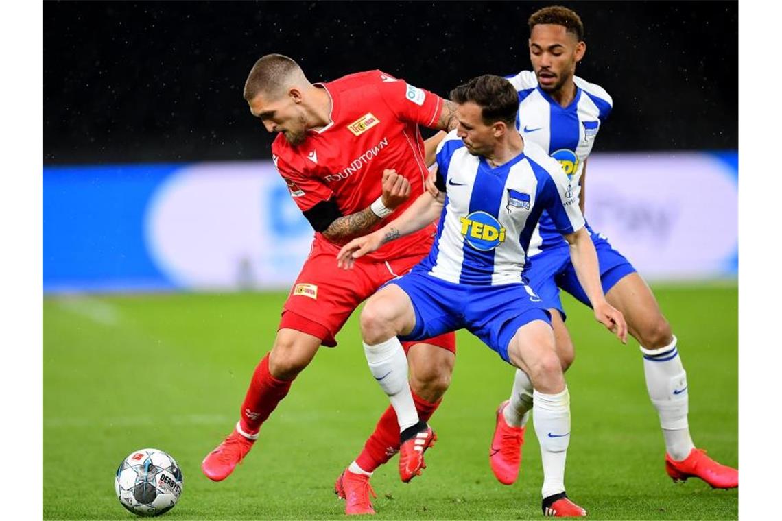 Der 27. Bundesliga-Spieltag im Telegramm Am Sonntag wird um 18h das Berliner Derby zwischen dem 1. FC Union Berlin und Hertha BSC angepfiffen. Foto: Stuart Franklin/Getty Images Europe/Pool/dpa