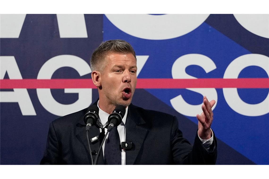 Am Tag vor der Parlamentswahl in Ungarn wähnt sich Oppositionschef Magyar bereits als Sieger.