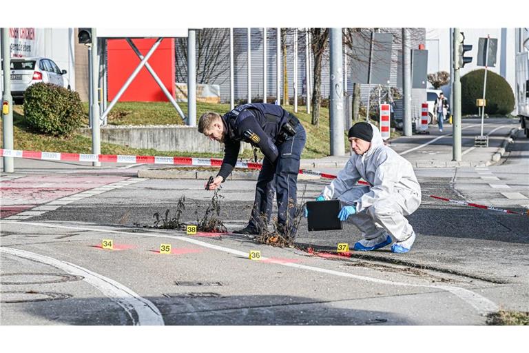 Am Tatort wurden Spuren gesichert.