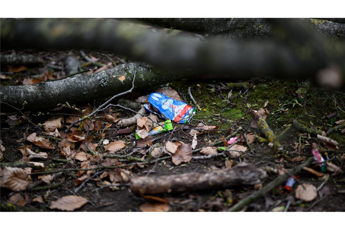 Am Unglücksort liegen noch Oster-Süßigkeiten.